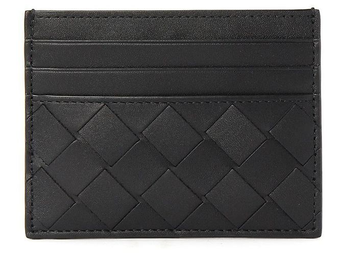 Bottega Veneta Tarjetero Nero Intrecciato - vista 2