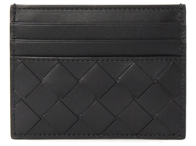 Bottega Veneta Tarjetero Nero Intrecciato - vista 3