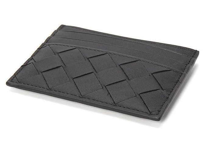 Bottega Veneta Tarjetero Nero Intrecciato - vista 4