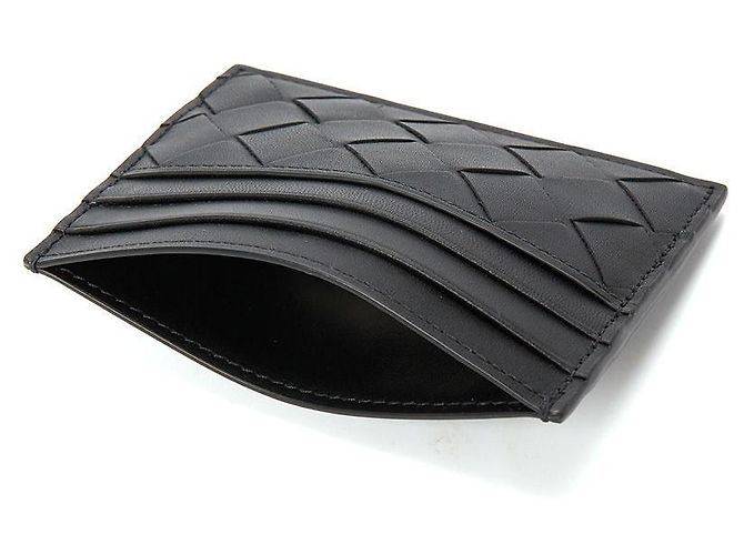 Bottega Veneta Tarjetero Nero Intrecciato - vista 5