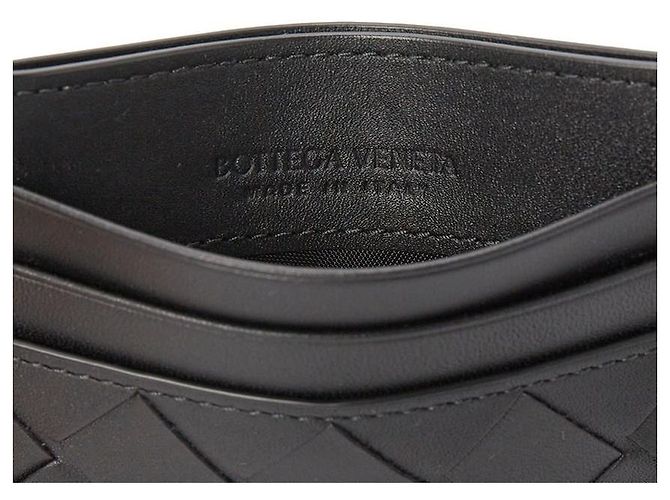 Bottega Veneta Tarjetero Nero Intrecciato - vista 6