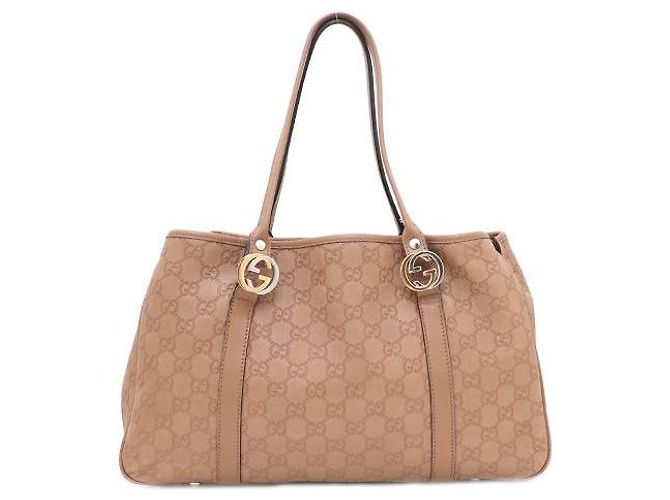 Gucci Borsa Tote e a tracolla in pelle Sima con logo GG - vista 3