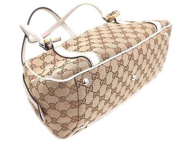 Gucci Mini borsa Boston e borsa a tracolla in jacquard logo GG Marrone - vista 7