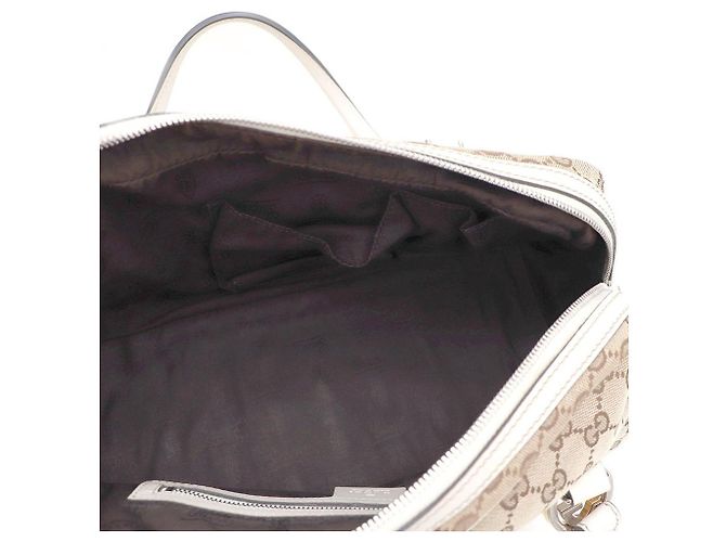 Gucci Mini borsa Boston e borsa a tracolla in jacquard logo GG Marrone - vista 9