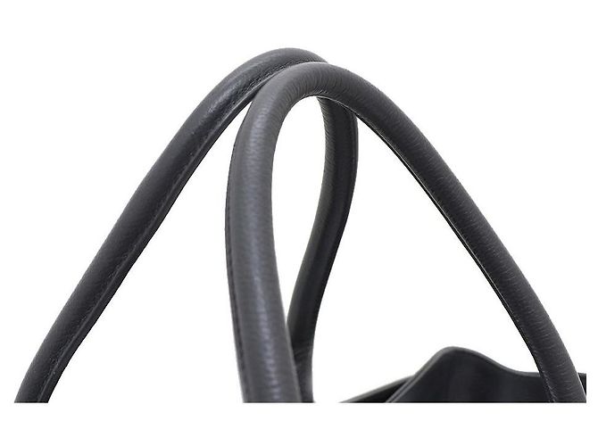 Chanel Totebag e borsa a tracolla con logo CC argento in nero - vista 4