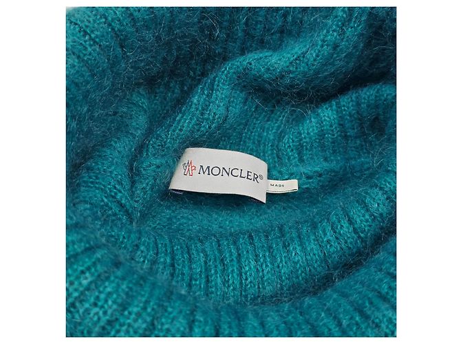 Moncler Jersey de punto de cuello alto de mohair para mujer Verde - vista 4
