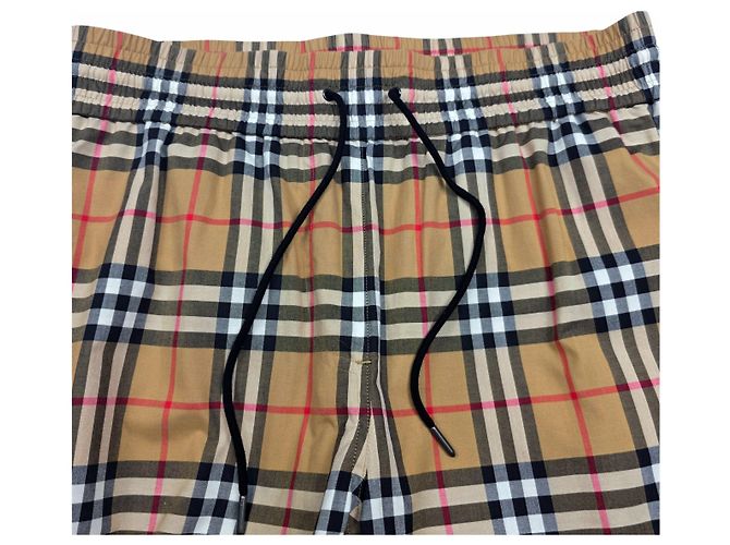Burberry Pantalones de satén Nova Check Castaño - vista 4