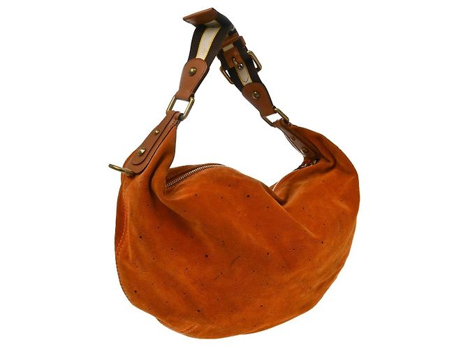 Louis Vuitton Onatah Hobo Suede GM Arancione - vista 2