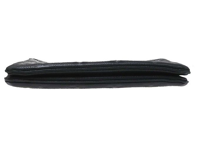 Louis Vuitton Double Zip Pochette Monogram Empreinte Leather Nero - vista 7