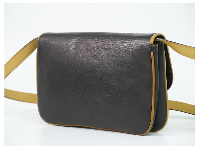 Céline Celine Vintage Flap Leather Nero - vista 2