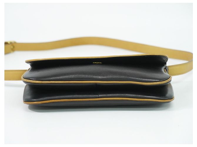 Céline Celine Vintage Flap Leather Nero - vista 3