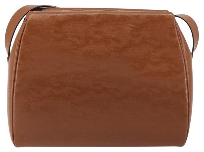 Céline Celine Vintage Circle Logo Leather Small Marrone - vista 2