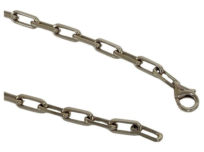 Bracciale con charm Cartier Santos de Cartier in oro bianco 18K - vista 4