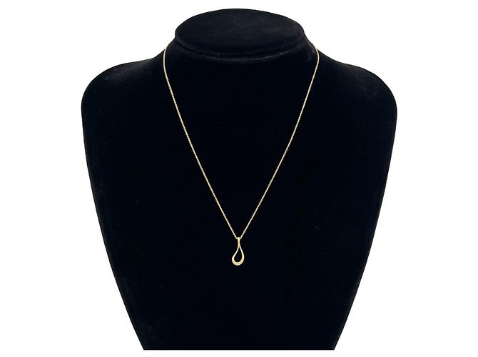 Tiffany & Co Collana Tiffany Vintage Open Teardrop in oro giallo 18K D'oro - vista 2
