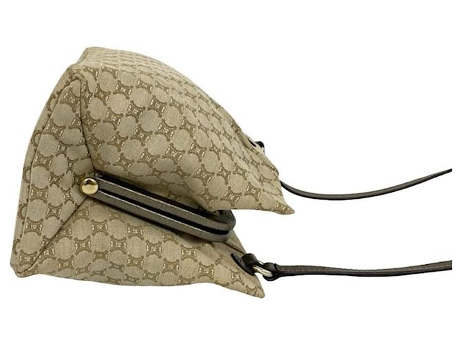 Céline Borsa a tracolla Celine Macadam Blazon Pattern Triomphe Beige - vista 6