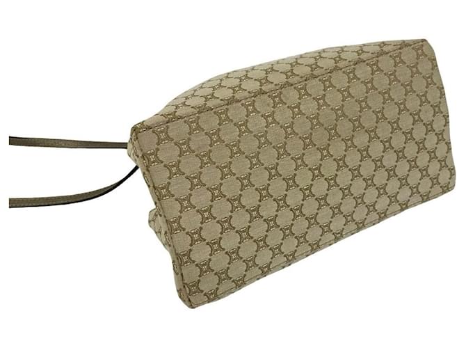 Céline Borsa a tracolla Celine Macadam Blazon Pattern Triomphe Beige - vista 7