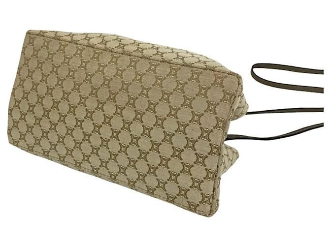 Céline Borsa a tracolla Celine Macadam Blazon Pattern Triomphe Beige - vista 8