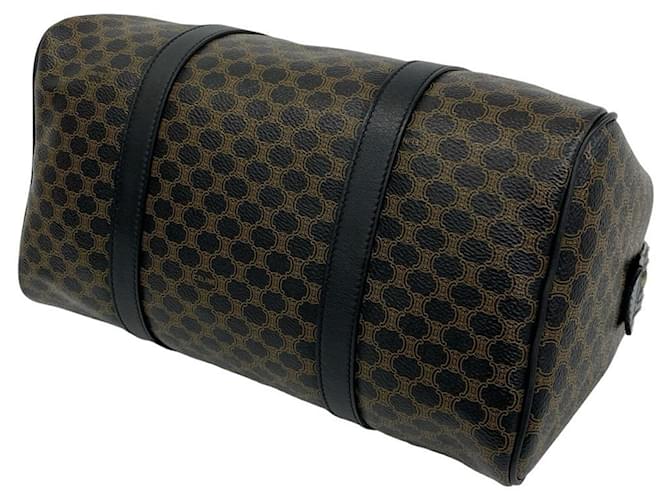 Céline Borsa Boston Celine Macadam Blazon Pattern Triomphe in pelle Marrone - vista 8