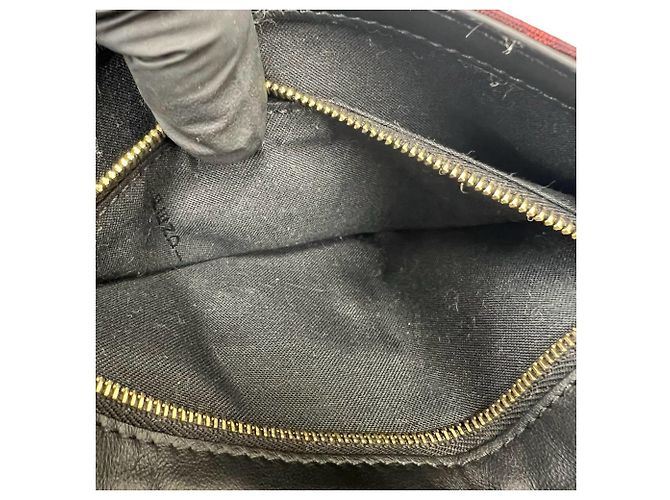 Borsa a tracolla FENDI Marspio Bucket Zucca Nero Rosso - vista 10