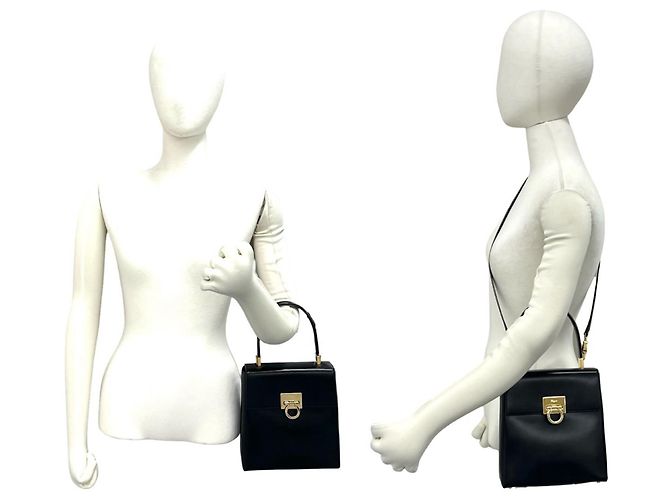 Borsa a tracolla 2 vie Gancini in pelle Salvatore Ferragamo - vista 2