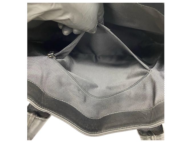 Gucci Tote Bag aus Canvas und Leder mit GG-Logo-Muster - Ansicht 10