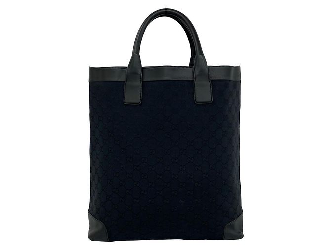 Gucci Tote Bag aus Canvas und Leder mit GG-Logo-Muster - Ansicht 3