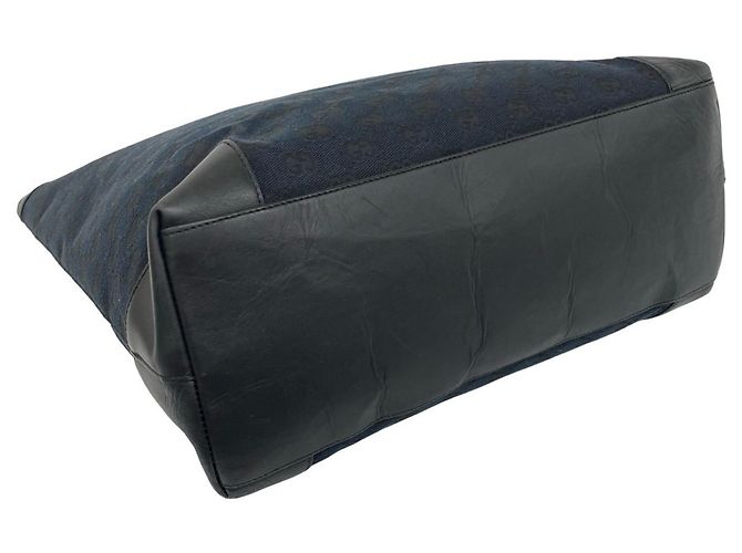 Gucci Tote Bag aus Canvas und Leder mit GG-Logo-Muster - Ansicht 7