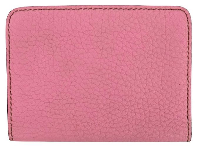 Hermès Monedero Hermes Dogon Compact en Rosa - vista 2