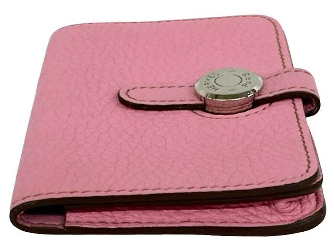 Hermès Monedero Hermes Dogon Compact en Rosa - vista 5