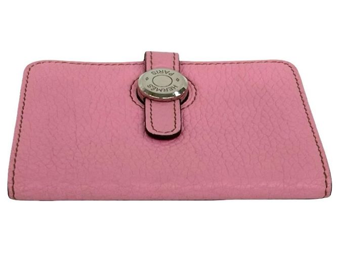 Hermès Monedero Hermes Dogon Compact en Rosa - vista 6