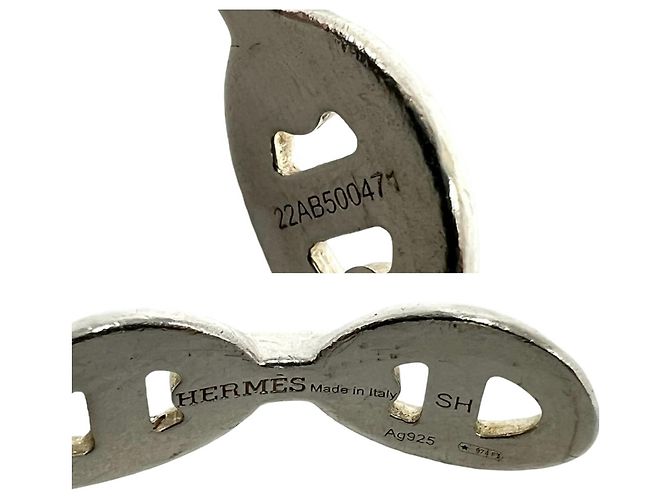 Bracciale Hermès Enchainée in Argento 925 - vista 3
