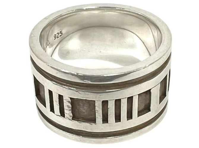 Tiffany & Co Anello Largo Tiffany Vintage Atlas Argento - vista 5
