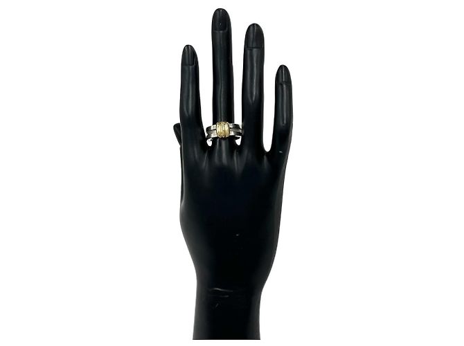 Tiffany & Co. Tiffany Grooved Width Ring Silber Golden - Ansicht 2