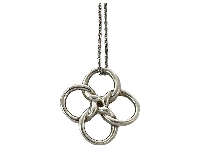 Tiffany & Co Collana Tiffany Quadrofolio Clover Argento - vista 4