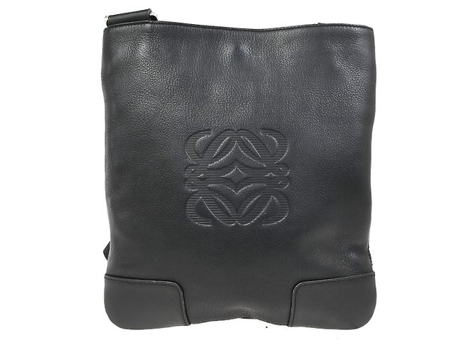 Loewe Anagram Leather Nero - vista 2