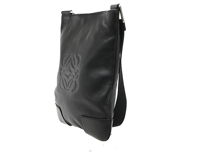 Loewe Anagram Leather Nero - vista 3