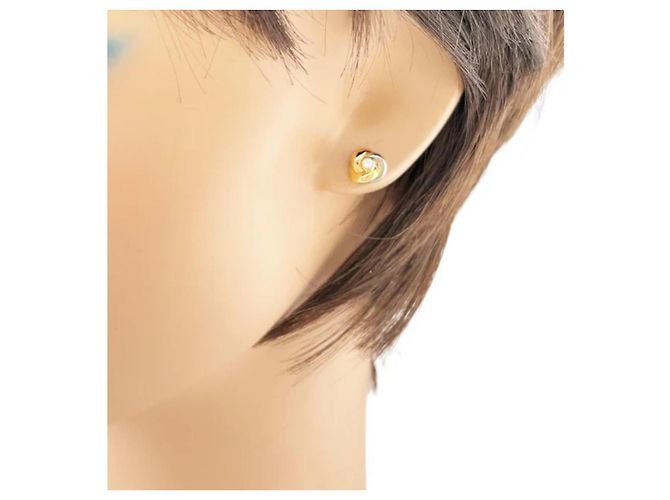 Cartier Trinity Ohrringe mit Diamanten Silber Weiß Golden - Ansicht 7