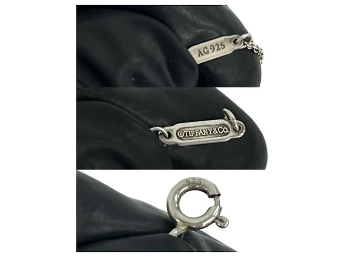 Tiffany & Co Collana Tiffany Vintage Double Heart Tag Argento - vista 3