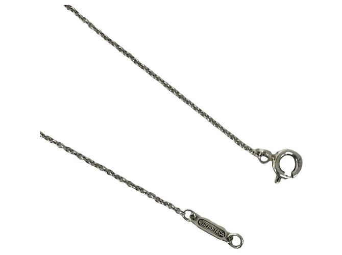 Tiffany & Co Collana Tiffany Vintage Double Heart Tag Argento - vista 5