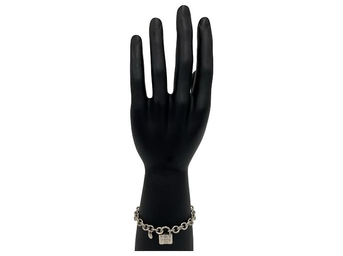 Tiffany & Co Bracciale a catena con ciondolo Lock Tiffany Vintage Argento - vista 2