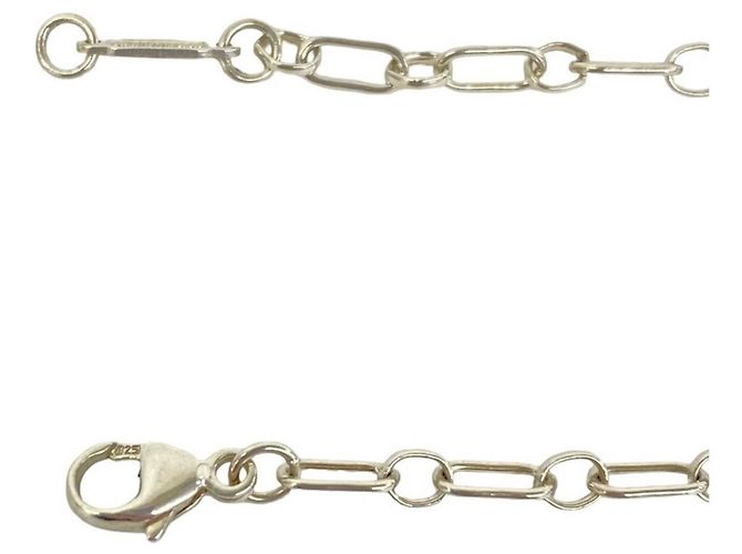Bracciale a catena con ciondolo a cuore e lucchetto in argento Tiffany & Co. - vista 4