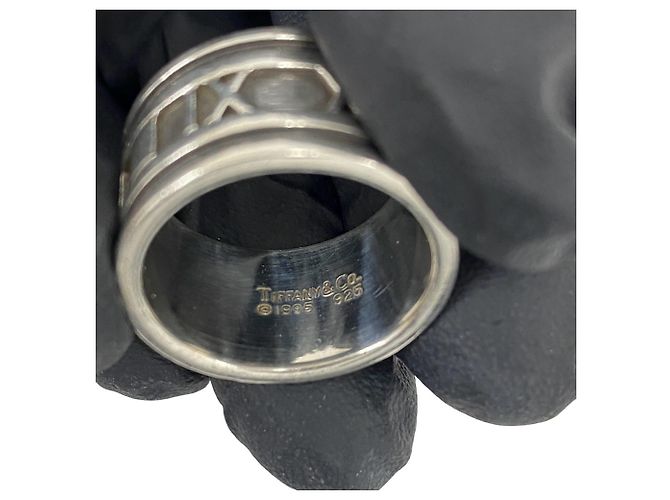 Anello Tiffany & Co. Vintage Atlas Wide Band Argento - vista 3