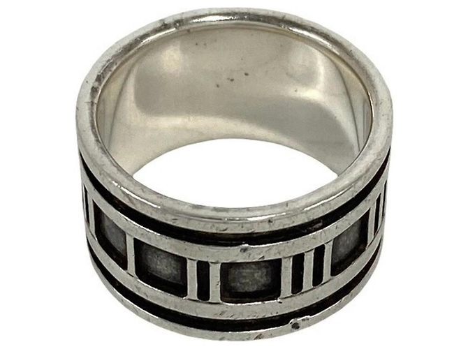 Anello Tiffany & Co. Vintage Atlas Wide Band Argento - vista 4
