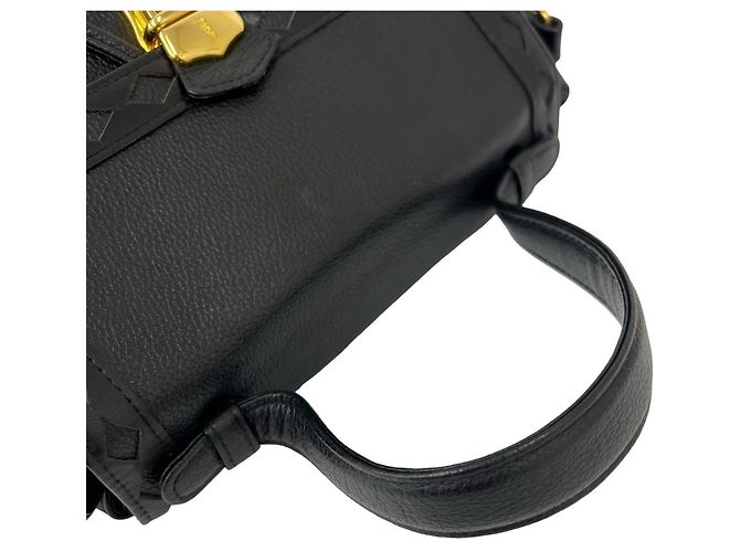 Borsa a tracolla in pelle con logo traforato Yves Saint Laurent Nero - vista 4