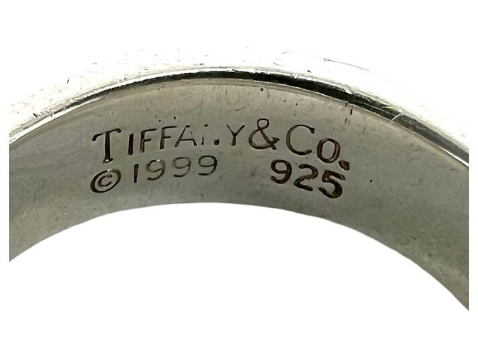 Tiffany & Co Anillo Tiffany Vintage Knife Edge Band Ring Plata - vista 3