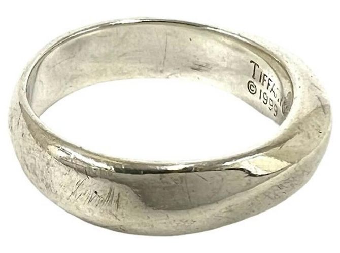 Tiffany & Co Anillo Tiffany Vintage Knife Edge Band Ring Plata - vista 5