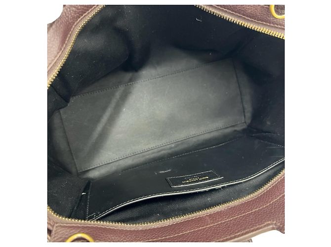 Borsa Saint Laurent Downtown Baby Cabas Marrone - vista 9