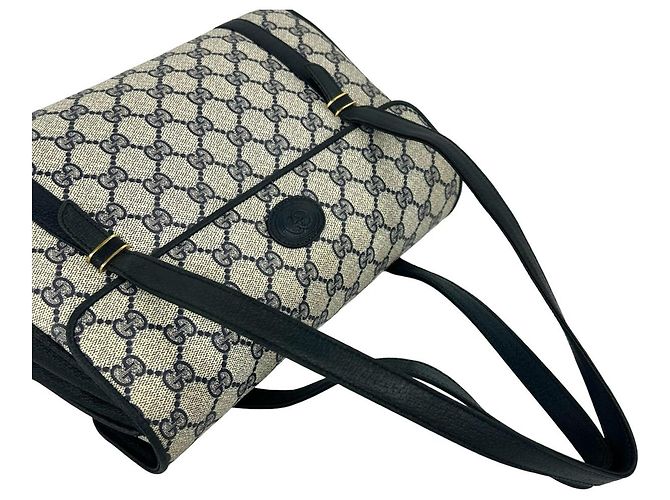 Borsa Gucci Vintage GG Logo Navy Blu navy - vista 4