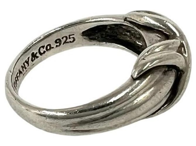 Tiffany & Co Anello Tiffany Vintage Signature Cross Ring Argento - vista 5