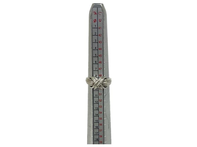 Tiffany & Co Anello Tiffany Vintage Signature Cross Ring Argento - vista 7